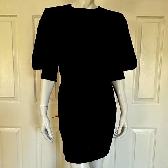 REBECCA MINKOFF Dress Tabby Ballloon Sleeve Smocked Mini Size M - Picture 8 of 15